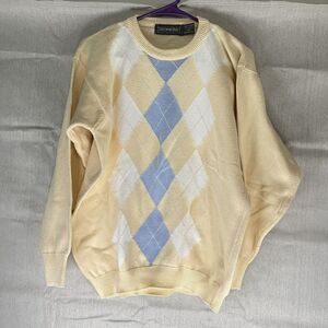 Vintage Christopher Hayes Argyle Sweater XL